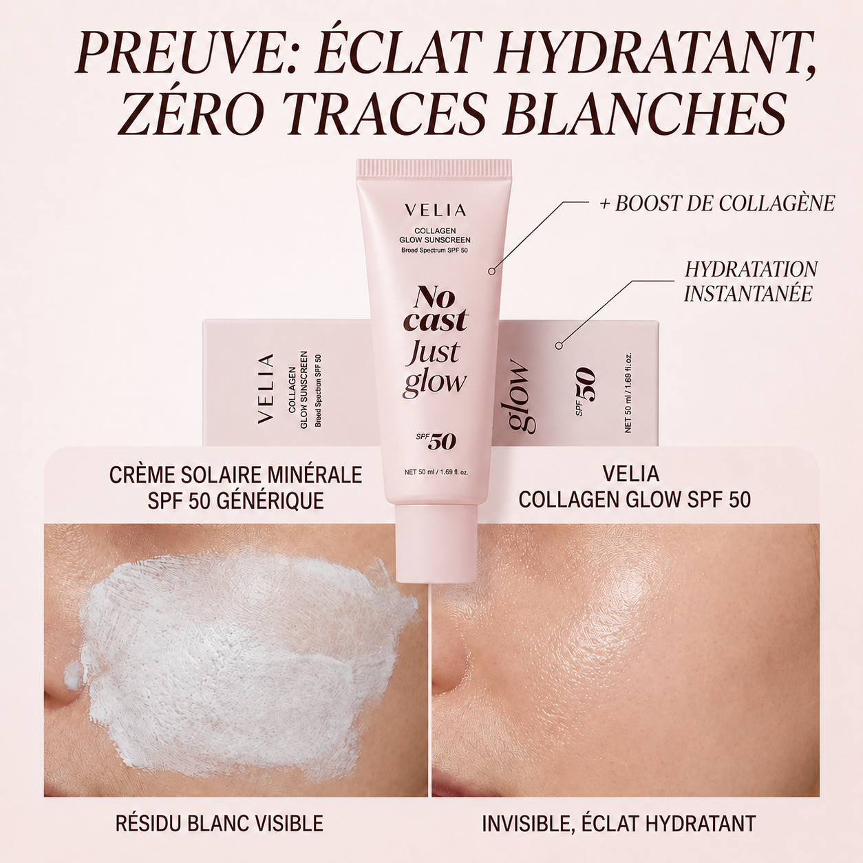 VELIA vs crème solaire générique